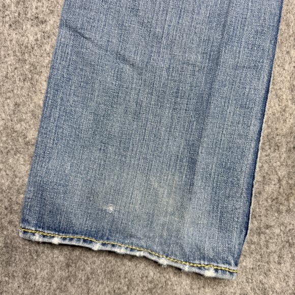 True‎ Religion Jeans Bobby Big T 31x33 Distressed Rips USA Made Denim Bootcut - Picture 13 of 15